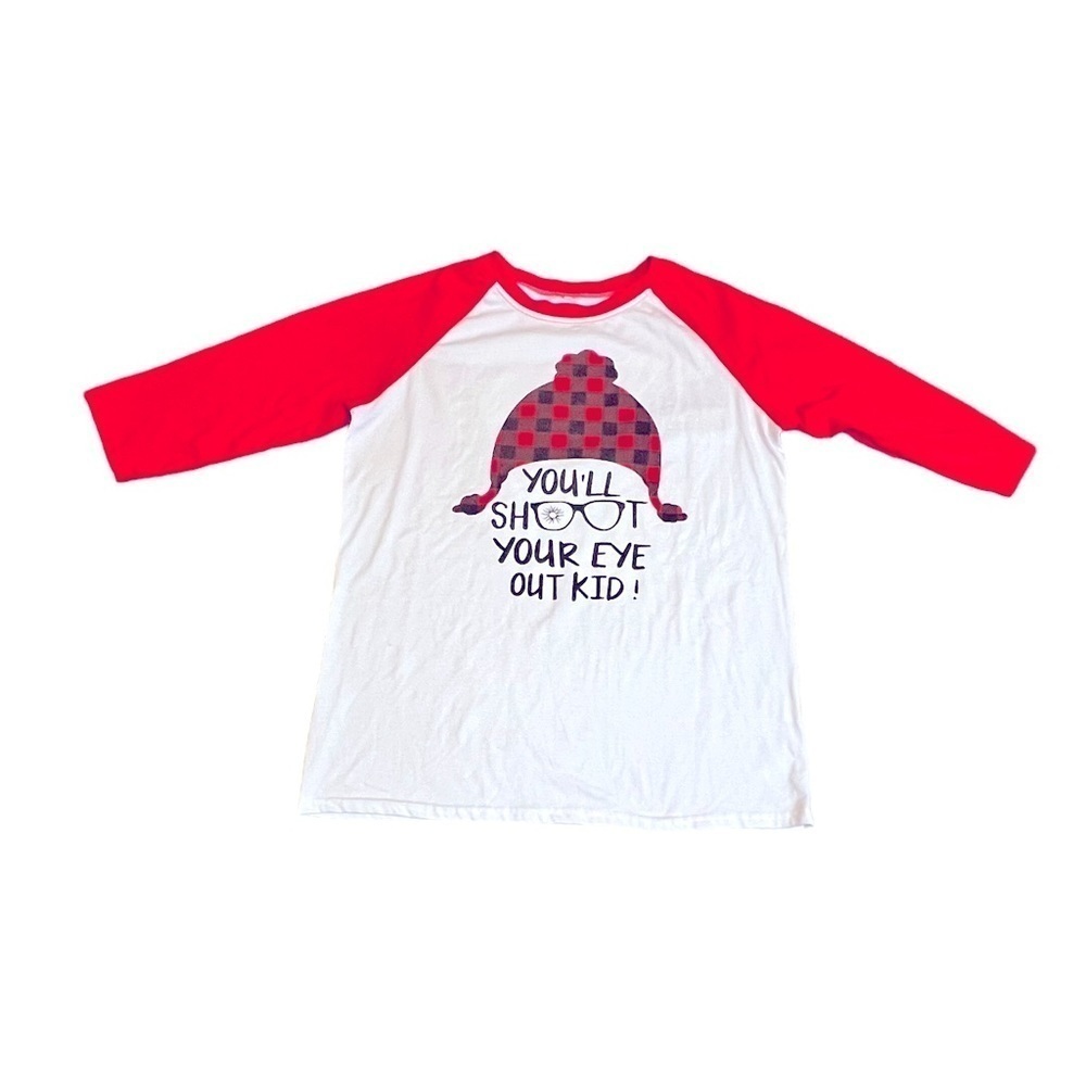 A Christmas Story “You’ll Shoot Your Eye Out Kid” Lounge Shirt Size Large